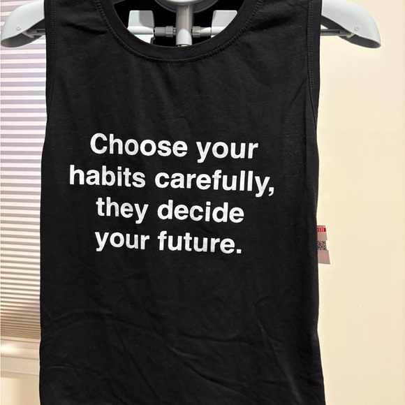 Black Graphic Tank Top - Picture 4 of 4